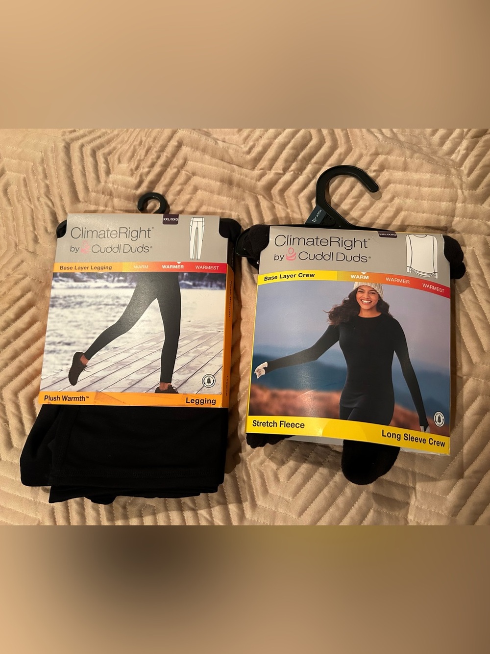 Climate Right by Cuddl duds XXL Leggings & Long Sleeve Crew Top NEW